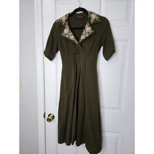 eShakti Size XS Green Dress